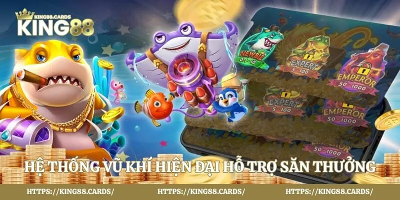 Hệ thống vũ khí hiện đại hỗ trợ săn thưởng boss lớn