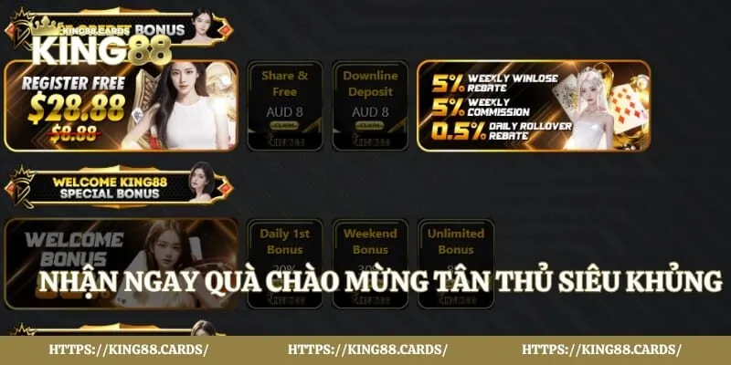 Nhận ngay quà chào mừng tân thủ siêu khủng