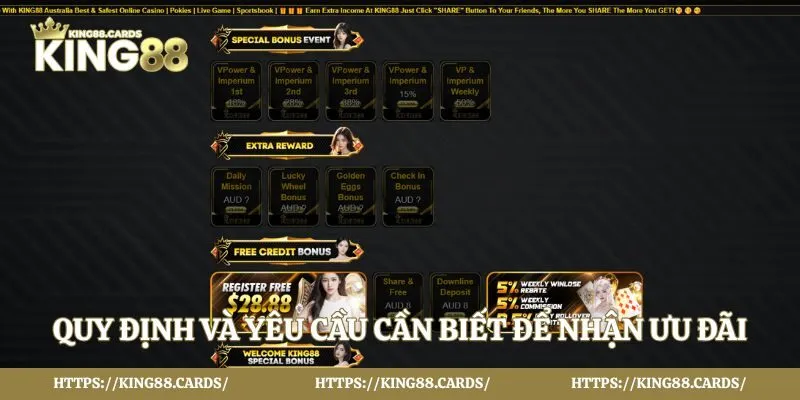 Quy định và yêu cầu cần biết để nhận ưu đãi hấp dẫn