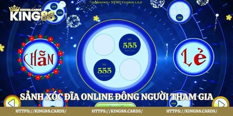Sảnh xóc đĩa online đông người tham gia mỗi ngày